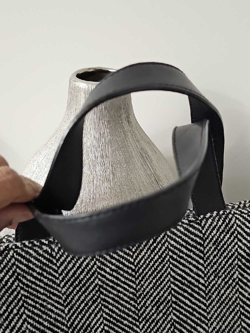 Furla Herringbone Tweed 2-way Tote Bag - Picture 15 of 16